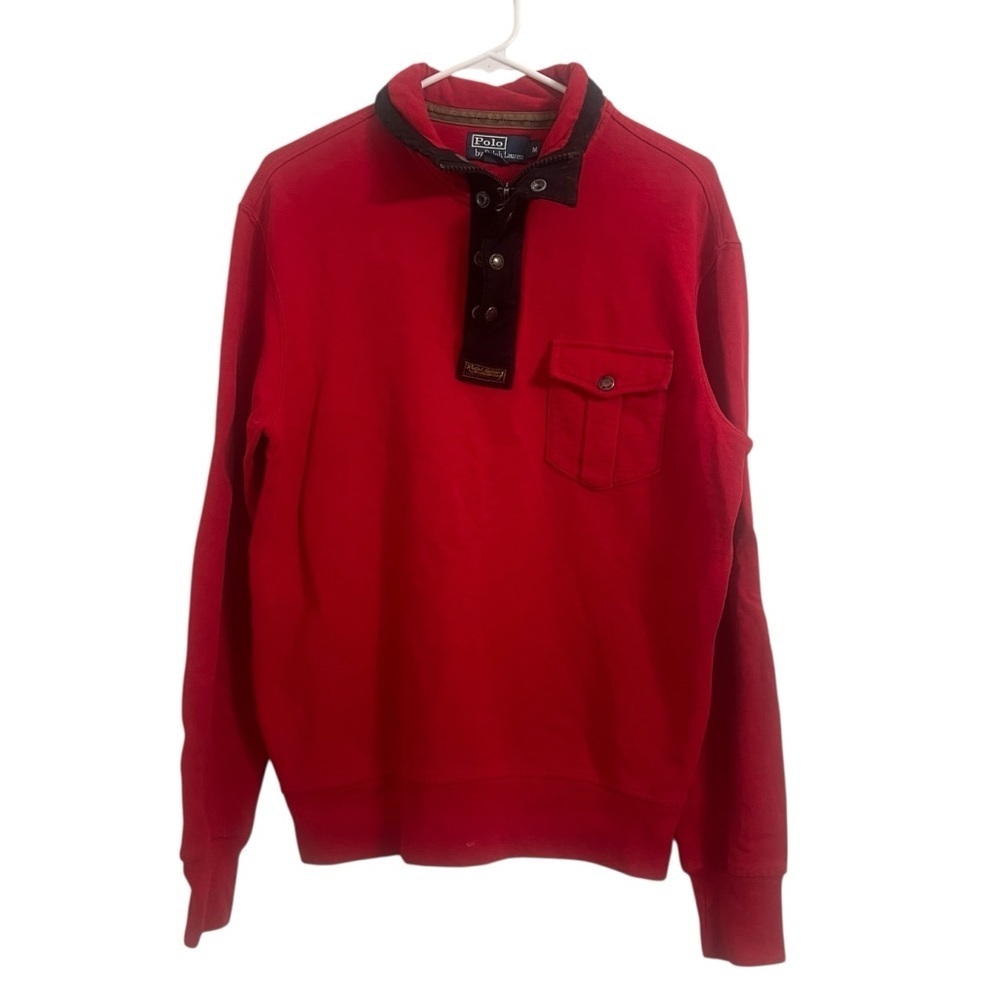Polo Ralph Lauren sweater Men's Red pullover Crewneck M vintage 90s y2k casual